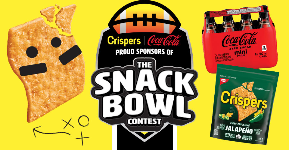 Crispers and Coca-Cola: Proud sponsors of the snackbowl contest